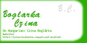 boglarka czina business card