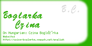 boglarka czina business card